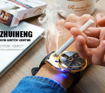 USB Rechargeable Lighter Watch