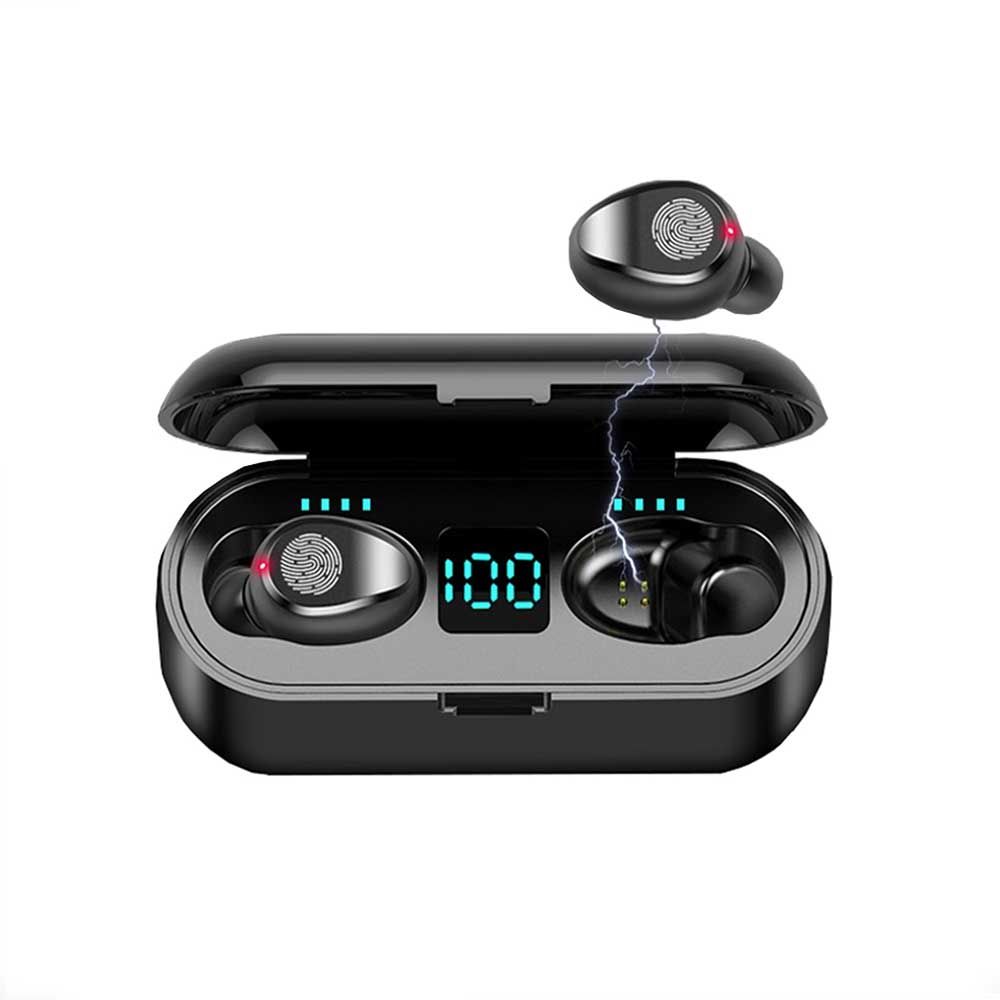 F9 True Wireless Headset with Touch and Digital Earbuds Display TWS V5.1