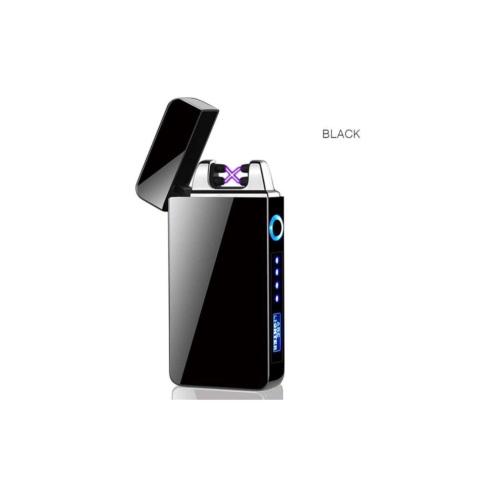 Arc Electric Windproof Dual Lighter Flameless Electronic USB Rechargeable Electric Lighter For Candle With LED Power Display