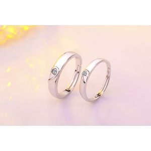 Korean Style Adjustable Size Couple Ring-jw5009