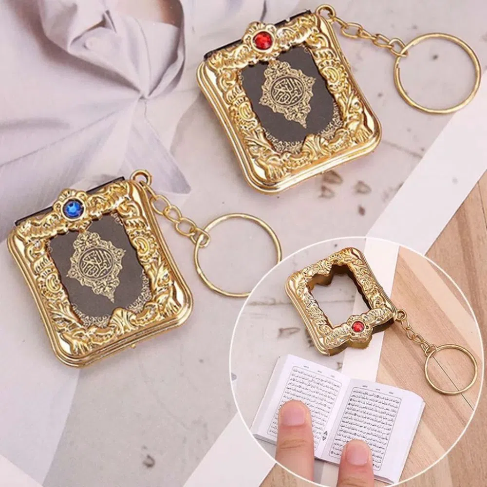 Mini Quran Book Keychain Pendant Key Holder