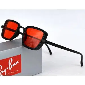 Kabir Singh Sunglass for Men Black Frame Red Vision