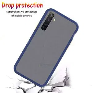 Realme 6 Shockproof matte frosted and smoky transparent phone back Cover Case