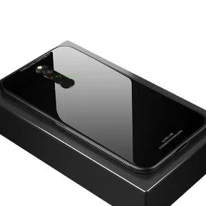 Xiaomi Redmi 8 HONG KONG DESIGN Scratchproof Tempered Glass Back Cover Case - Black
