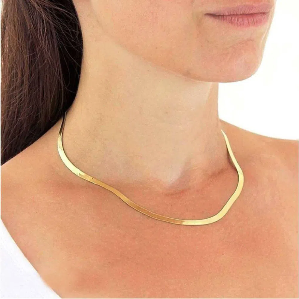 22K Gold Plated Pendant Chain For Womens
