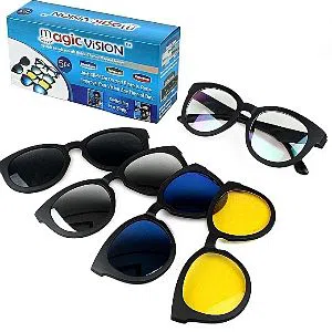 Magic Vision 5 in 1 Magnetic Stylish Sunglasses