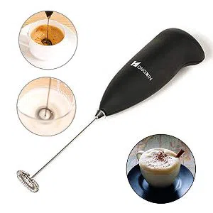 Electric Handheld Milk Wand Mixer Frother For Latte Coffee Hot Milk Hand Blender 1 W Hand Blender (Multicolor)
