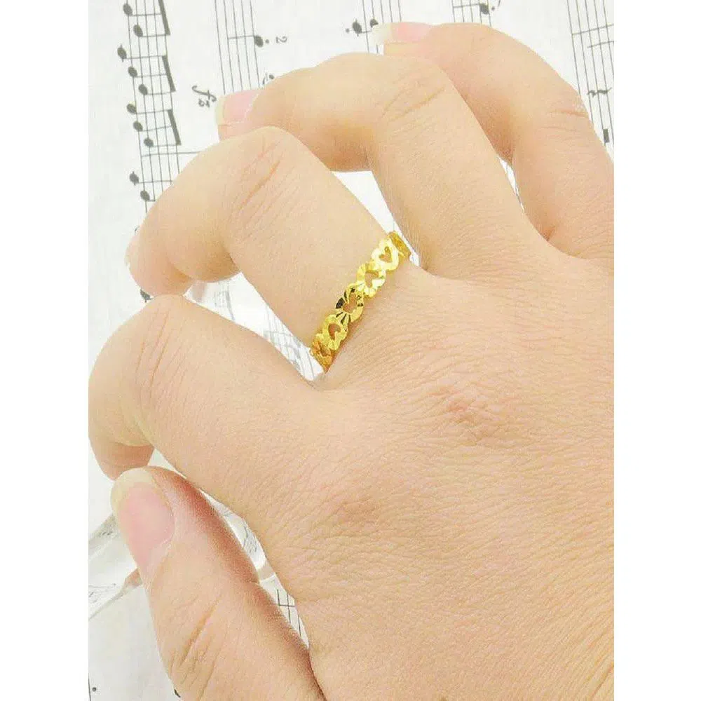 Love Finger Rings for Women Gold Color