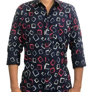 Full Sleeve Cotton Casual Shirt For Men  RF79-black 