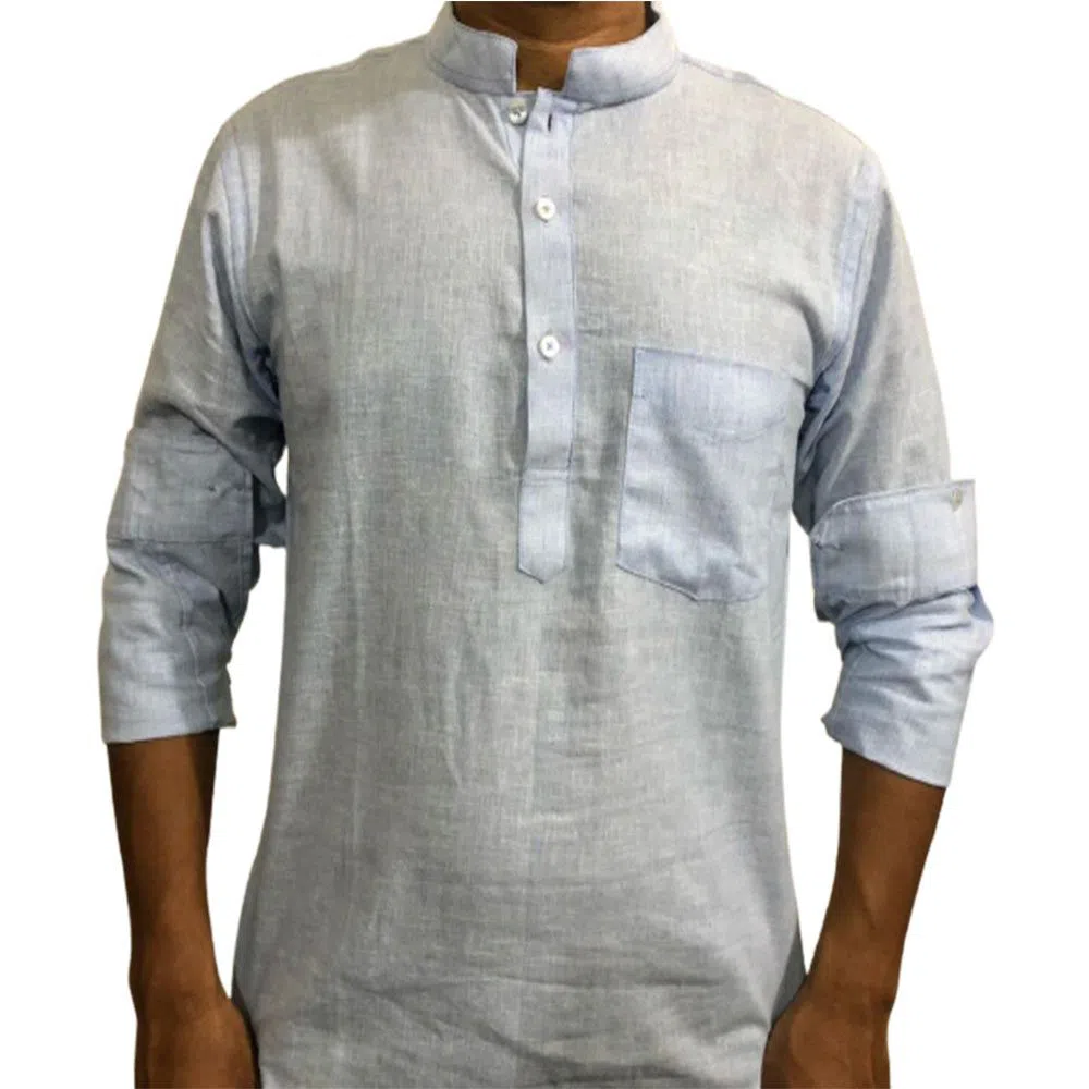 Full Sleeve Cotton Casual Shirt For Men RF78-white 