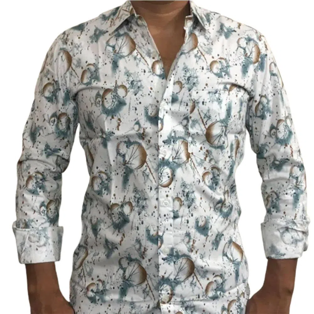 Full Sleeve Casual Shirt For Men RF52-white 