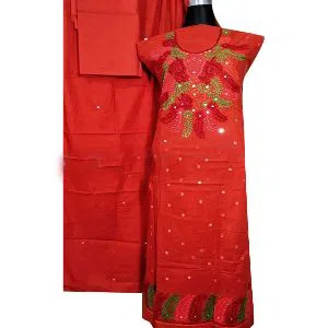 Handmade Sutir kajer dress Three-Piece Design Salwar Kameez Three Piece Free Size - Party/Wedding Wear Suits for Women