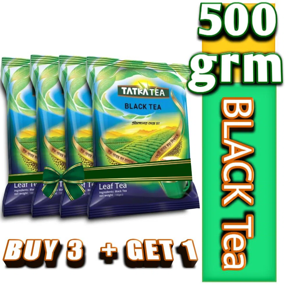 Black Tea - 500 grm (Buy 3 + Get 1 ) Tatka Tea Best Tea Leaf   Tea BD