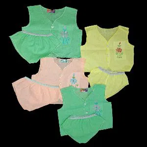 Cotton Kids Nima | 4 pcs - Multicolor (Voile) | For any Gender Baby