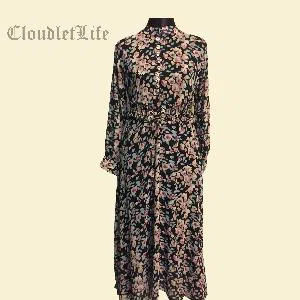long printed gown - printed abaya
