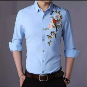 Full sleeve cotton China shirt for men 