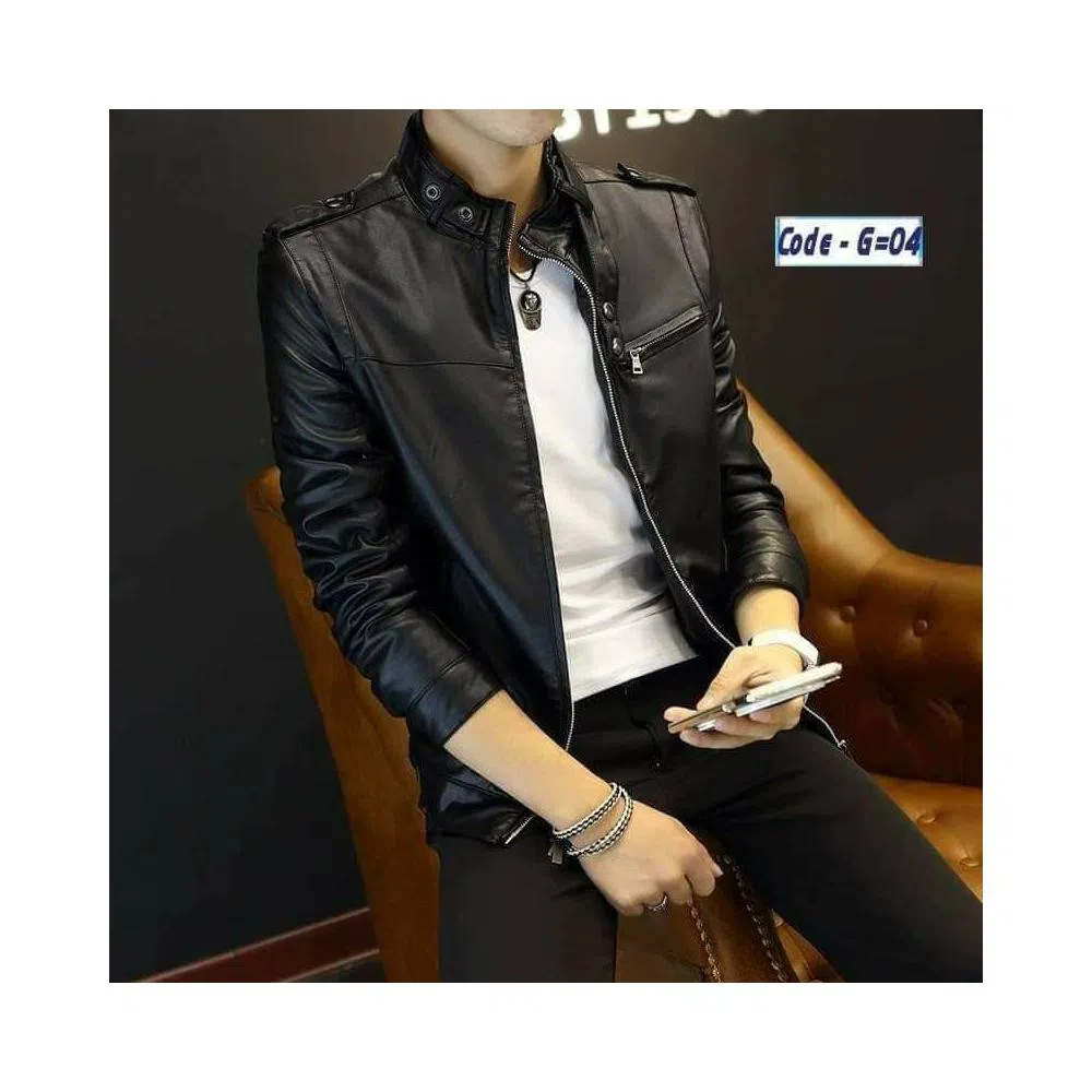 artificial leather jacket