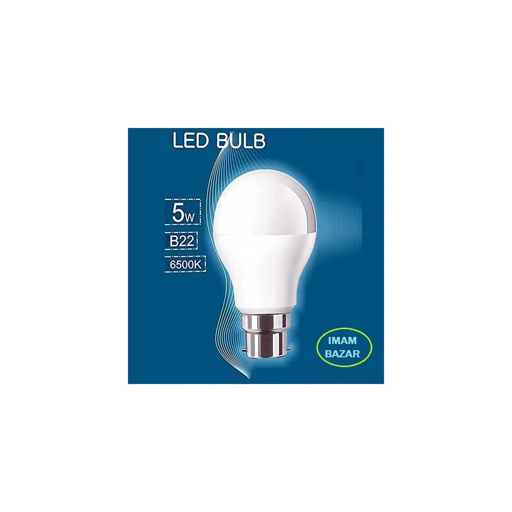 5w Smart LED Light Bulb Base B22 (Cool Day Light) 