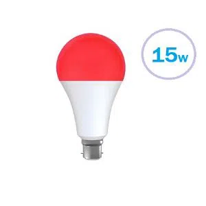 Red Color LED Light Bulb 15 watt
