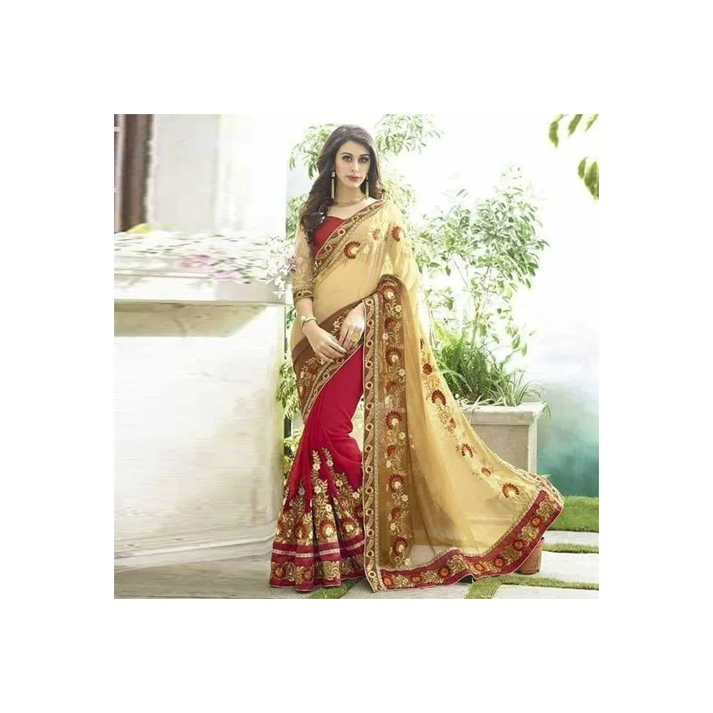 Georgette Traditional Sharee For Women