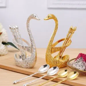 Swan Sugar Spoon Set 