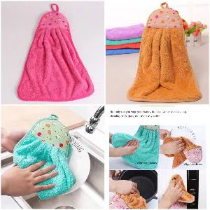 Kitchen Hand Towel  Home Cleaning Kitchen Hanging Towel  --- 2 pcs 1 set 