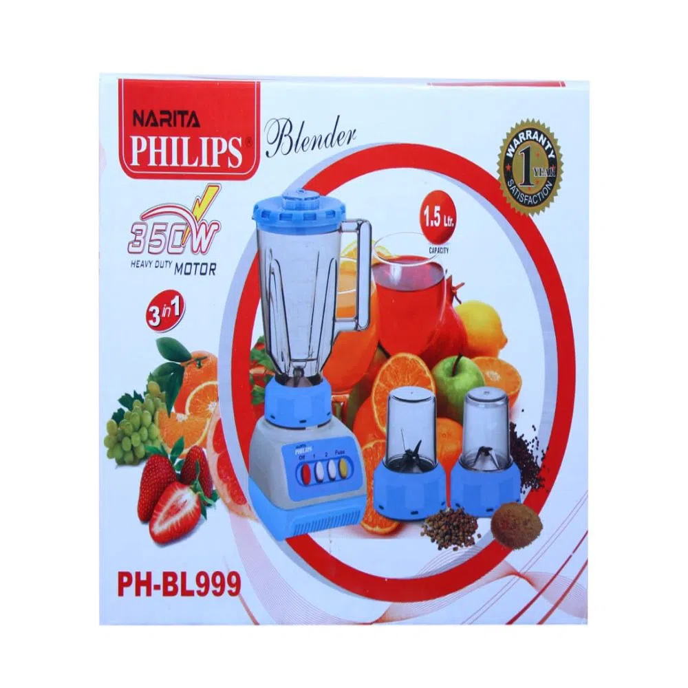 Philips Blender Grinder  BL-999 (1 year motor warranty) 350 W