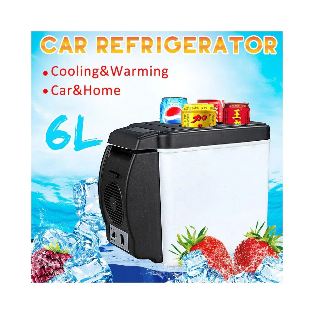 6L Refrigerators Fridge 2 in 1 Cooler Warmer Icebox 12V Electric Cooler Freezer with 4 holes Stand For Travl