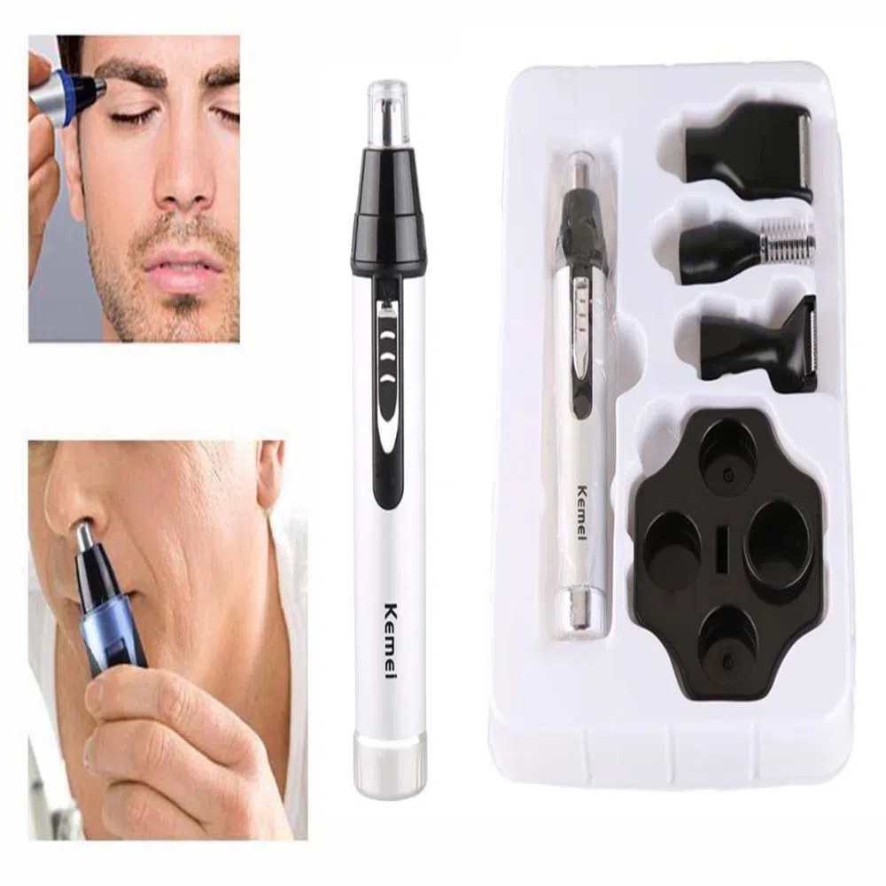 Kemei KM-6640 electric nose machine 4 in 1 rechargeable nose hair trimmer