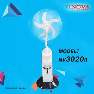 Nova Rechargeable Mist Fan With Remote Controller NV-3020R