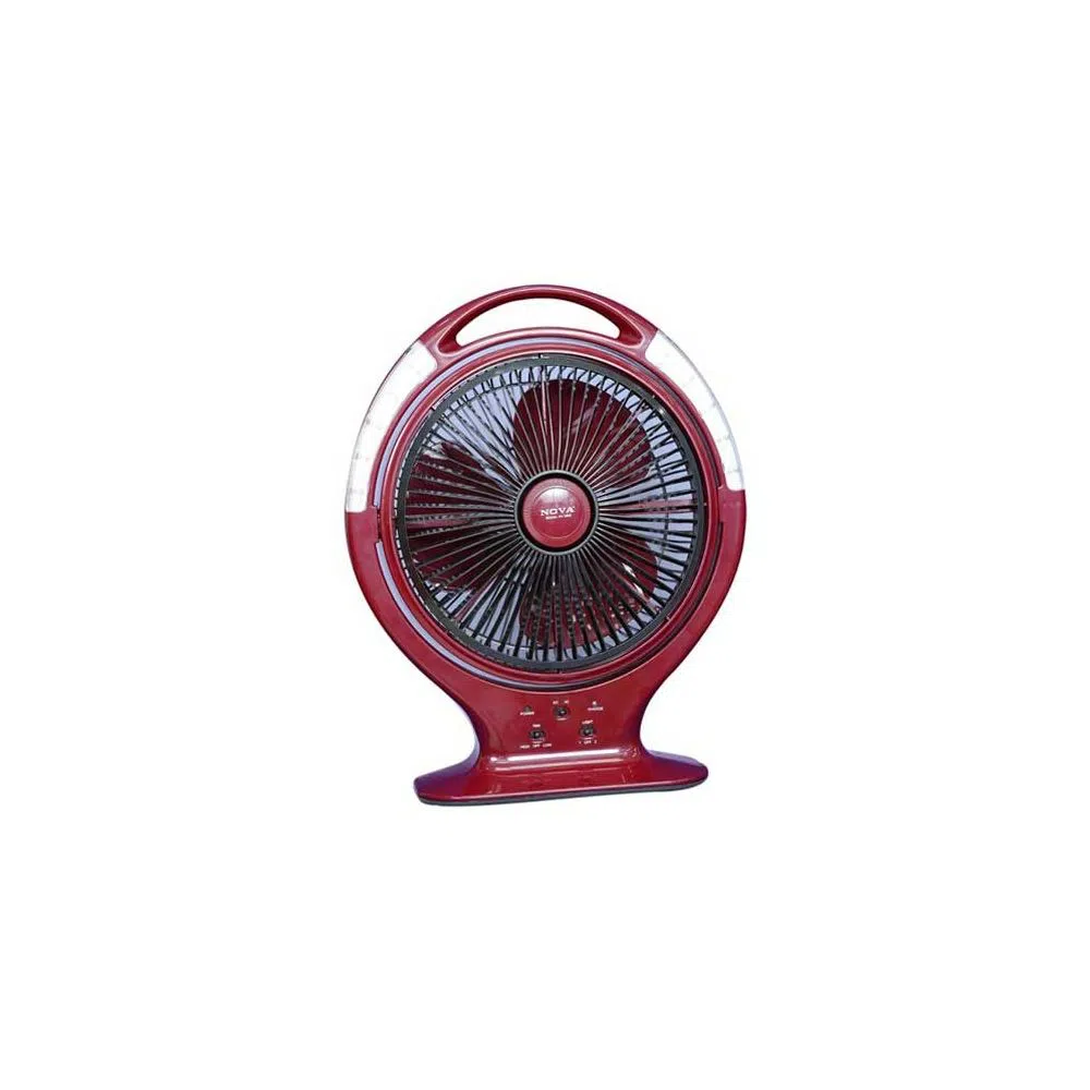 Nova Charger Fan With LED 14 INCH (NV-3002) AC/DC/ Charger Fan With LED
