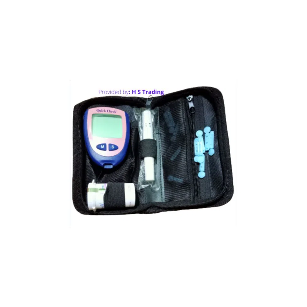 Quick Check Self-Monitoring Blood Glucose System, Blood Glucose meter, Diabetic monitoring machine, Glucose Meter, Diabetic Checker Machine.