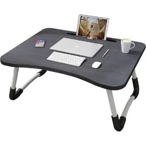 Portable Foldable Laptop Desk Multi-Functional Home Laptop Table Notebook Study Laptop Stand Desk for Bed & Sofa Laptop Stand Computer Table with Fold