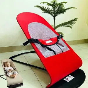 Baby Bouncer Chair Foldable Soft Seat Safety Automatic Rocking Feel Merriment & Fun