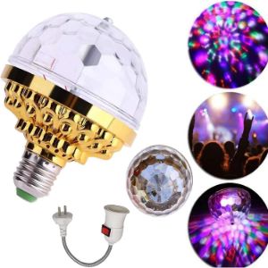 Colorful Six-color Small Magic Ball LED Stage Light Bulb KTV Magic Fan You Six Bead Rotating DJ Small Magic Ball Light