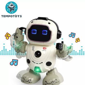 Dance Robot Musical Smart Electric Walking Dancing Robot Toys with Music Light Gift for Kids