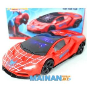 New Spiderman Racing Car with 3D Light & Music