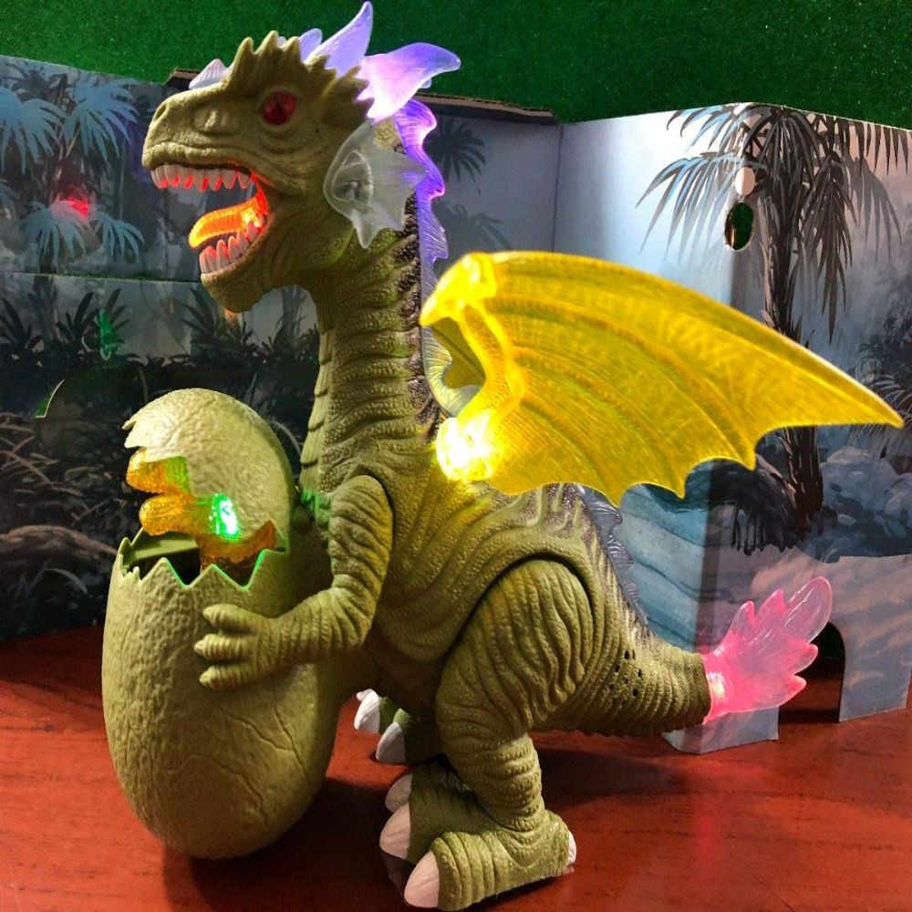Dinosaur Toys Glow Model Dinosaur Short Automatic Electric Robot with Sound Light Balance Gift Simulation Dinosaur Toy for The Children
