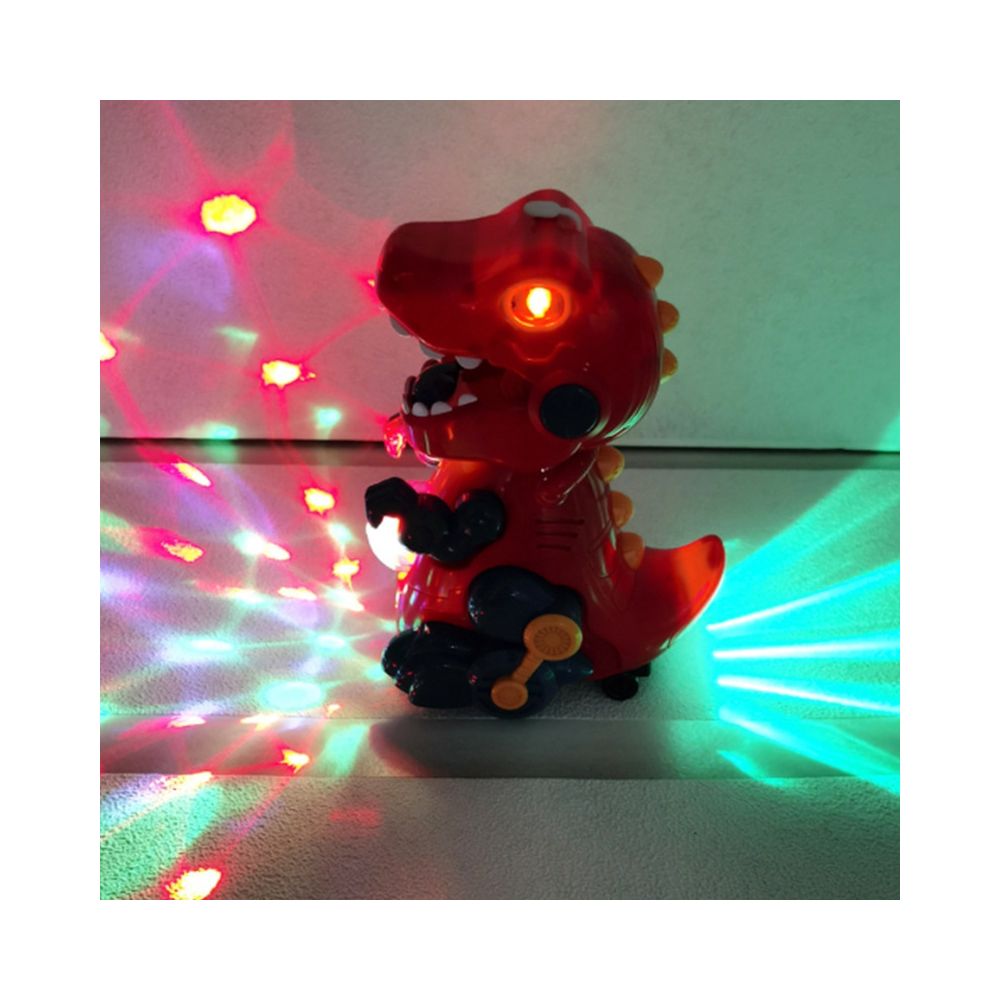 Arelene Electric Dinosaur Music Lighting and Smoke Toy - Automatic Bubble Blower Toy