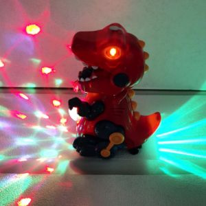 Arelene Electric Dinosaur Music Lighting and Smoke Toy - Automatic Bubble Blower Toy