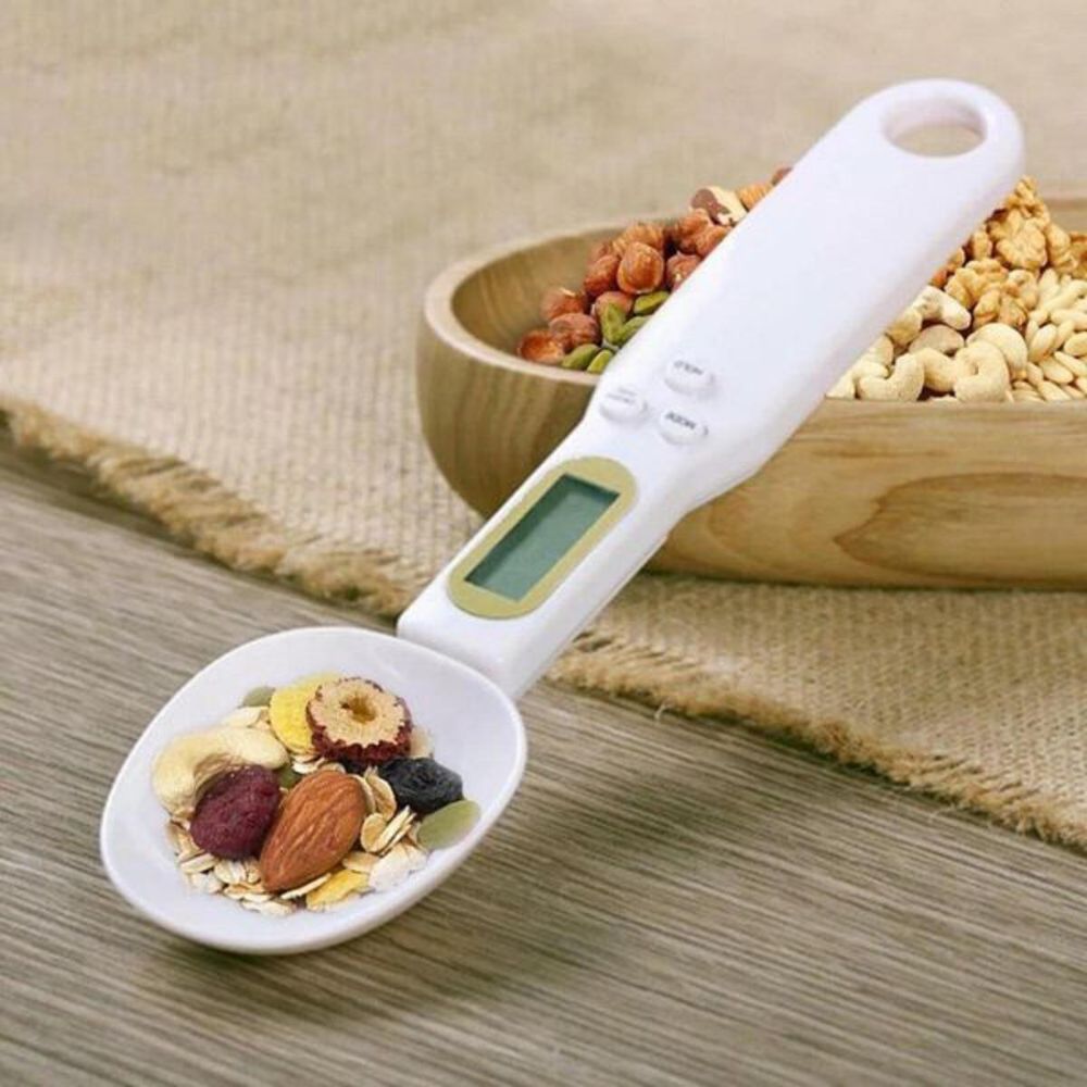 Food Scale Electric Digital Spoon Measuring Scales Kitchen Baking Accessory with LCD Display - Weight Machine
