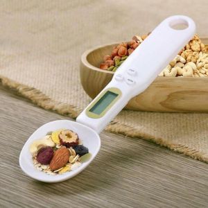 Food Scale Electric Digital Spoon Measuring Scales Kitchen Baking Accessory with LCD Display - Weight Machine