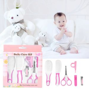 Zerone 6pcs Daily Infant Kids Care Kit Baby Grooming Health Hair Care Products Kits Newborn Gift Box Nail Clipper Set Brush Scissors Comb etc
