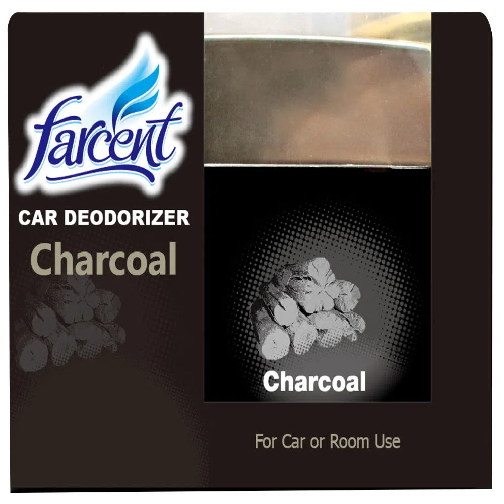 Farcent Car Deodorizer 120 gm Charcoal/Silver