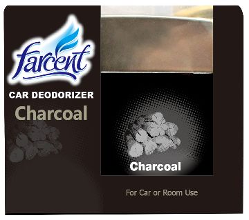 Farcent কার ডিওডোরাইজার 120 gm Charcoal/Silver
