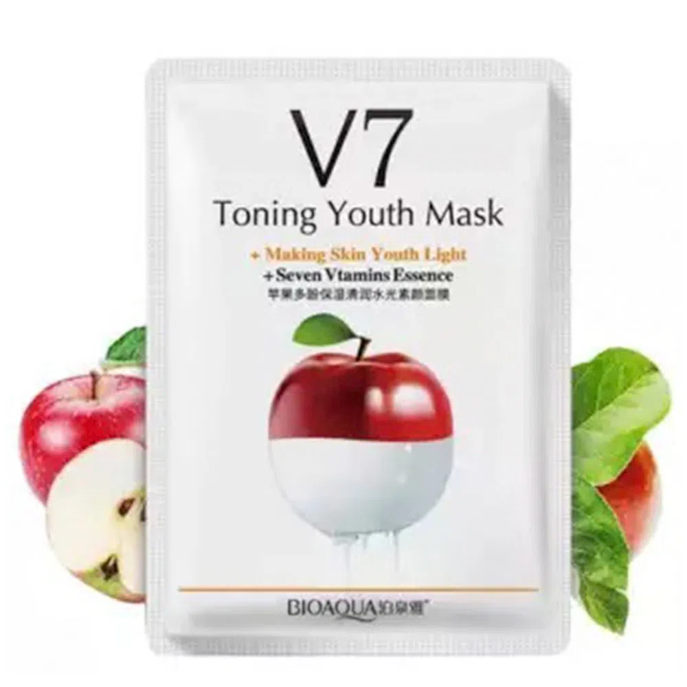 BIOAQUA V7 Apple Face Mask Fruit Essence Facial Mask Thailand