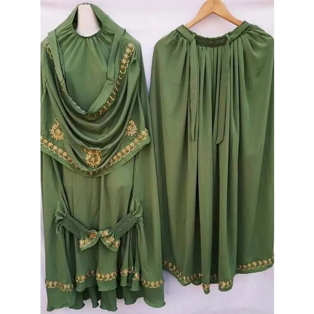 Khimar Borka with Skirt Adjusted Niqab Hijab colors availableFor Women