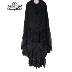 Net khimar, Khimar adjusted niqab hijab with skirt full set, Dubai cheri fabric Free size