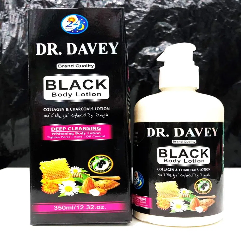 Black Body Lotion Collagen & Charcoals Lotion - 350ml - THAILAND