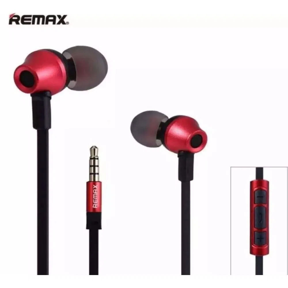 Remax RM 512 Wired Earphones - Black 